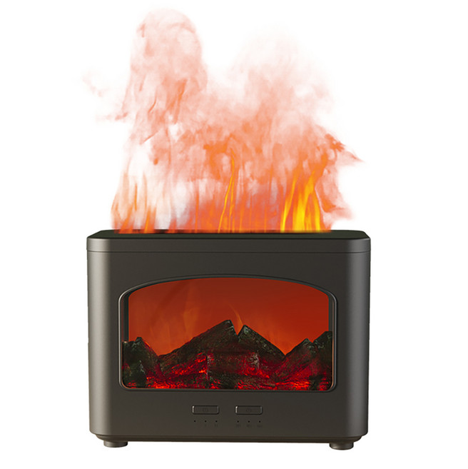 윰스모르 벽난로 불멍 무드등 초음파 미니 가습기, YS-021