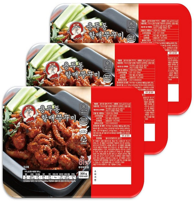 용두동할매쭈꾸미 용두동 할매 쭈꾸미 300g x 3개