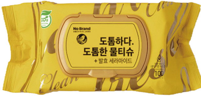 노브랜드 도톰한 100매 물티슈, 305g, 100개입, 12개