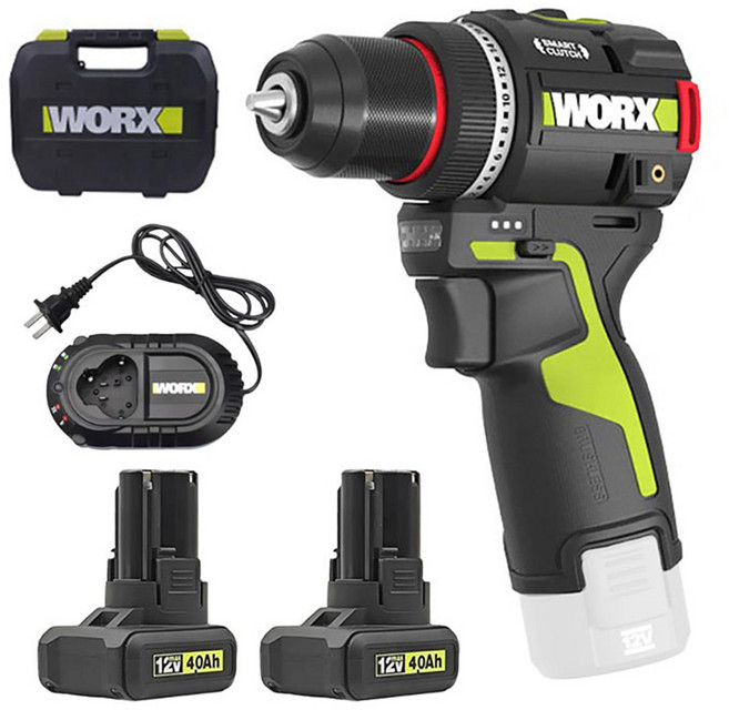 웍스 WU135 4.0듀얼 스마트클러치 충전 드릴 드라이버 무선 WORX 너구리해외쇼핑