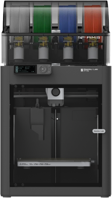 Bambu Lab P1S Combo 뱀부랩 P1SC 콤보 고속 3D프린터 글로벌 버전 덕유항공 국내 AS 보장 뱀부랩 한국 공식서비스센터, Black, P1S AMS 콤보