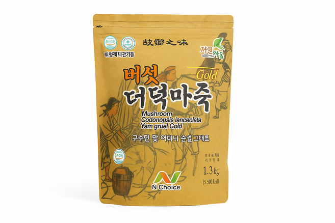 (주)엔초이스 엔초이스 버섯더덕 마죽, 1.3kg, 2개