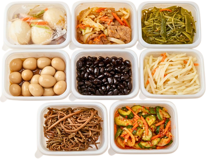 건강하게 먹는 반찬 건강예찬 [8종 밑반찬], 1.5kg, 1개