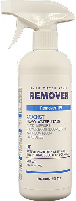 정우케미칼 물때제거제 물때클리너 샤워부스 거울 수도꼭지 수전 물때제거 자동차석회물제거, 1개, 500ml