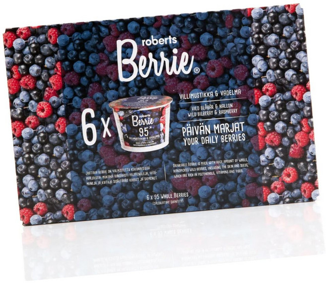 로버츠베리에 핀란드 항공직송 야생 빌베리&라즈베리 농축주스, 100ml