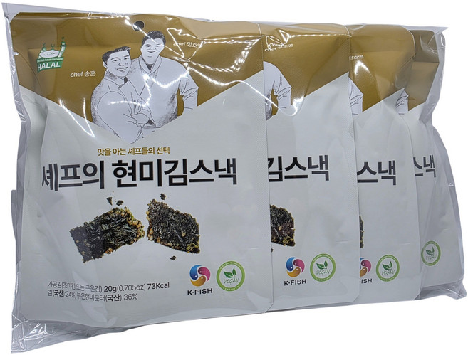 셰프의현미 김스낵 김과자 맥주안주 술안주 맛을 아는 셰프들의