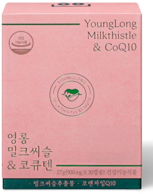 영롱 밀크씨슬 코큐텐 3+1, 4개, 30정