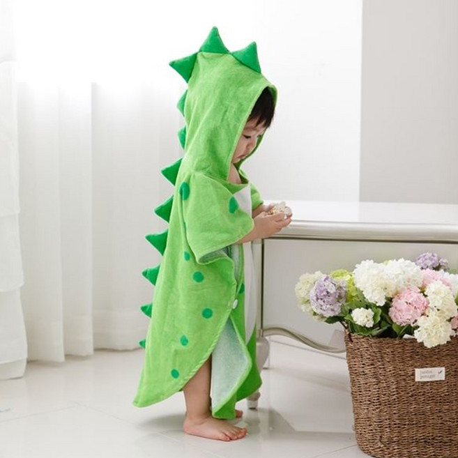 솜니움베베 아기 유아 공룡 디노 후드 물놀이 비치가운