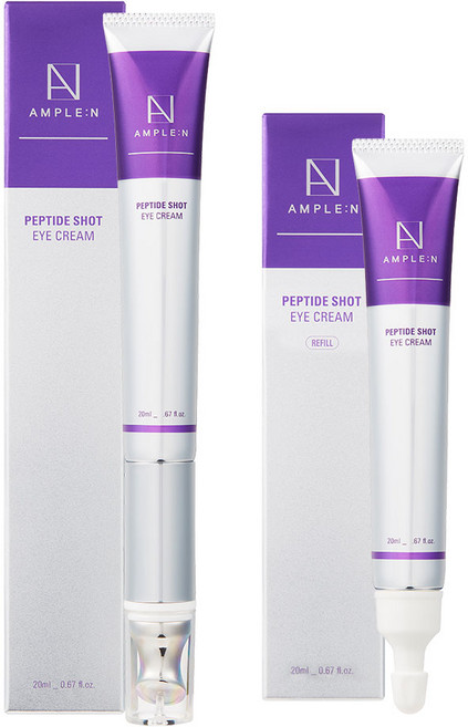 [10가지인체적용시험/초미세진동]앰플엔 펩타이드샷 아이크림+리필, 1개