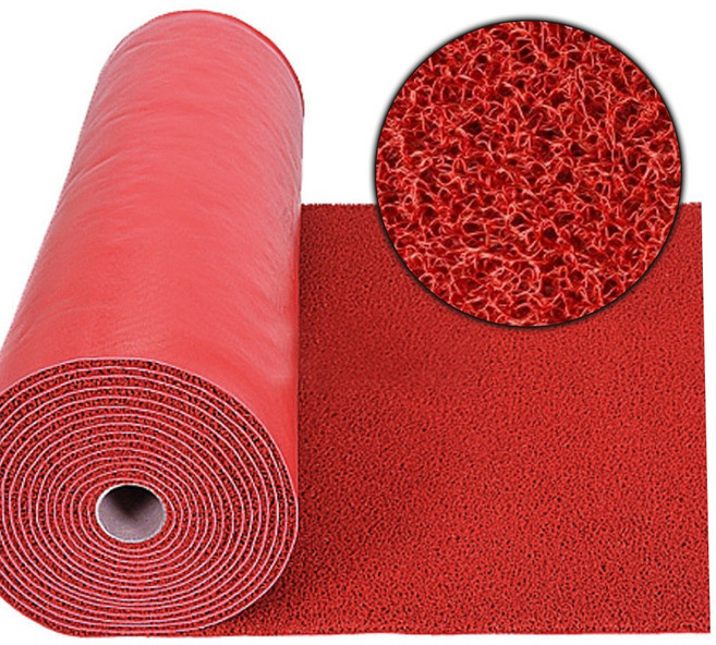 굿매트 현관 미끄럼방지 코일매트 A타입 12M 1롤, 1개, 적색 12M