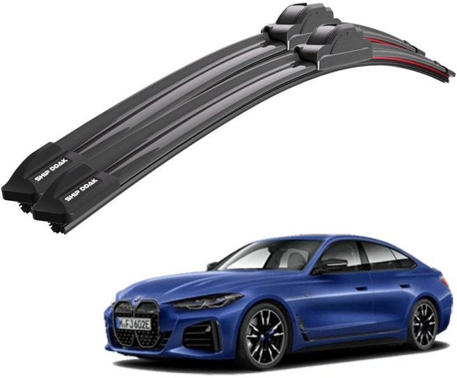 1+1 BMW i4 G26 E 전차종 순정 호환형 초밀착 와이퍼 윈도우 브러쉬 와이퍼블레이드, T2-i4(21-현재)-600+475/B1