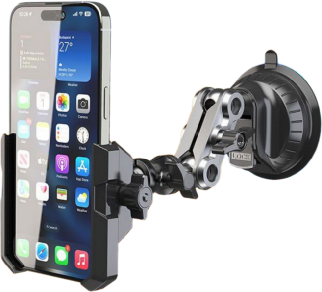 제이비오토 괴물흡착 로봇팔 차량용 핸드폰거치대, RA01, 1개