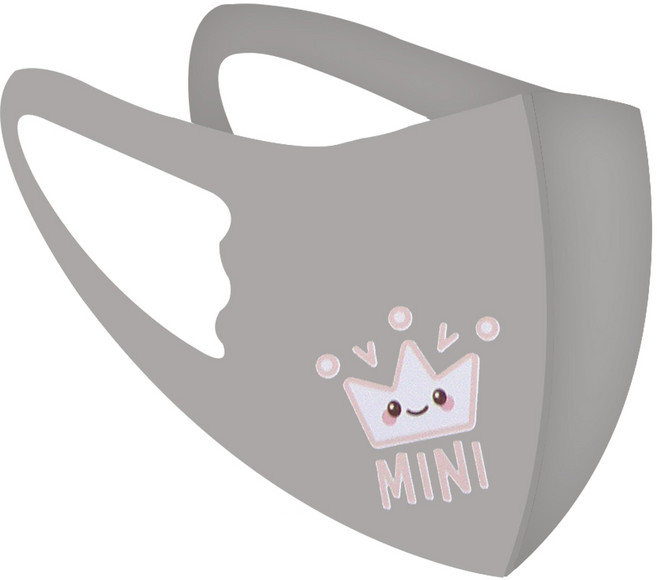 3D 입체 아동마스크 그레이(5매) / 유아 남아 여아 캐릭터 마스크 / 어린이집 단체선물