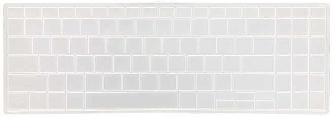 카라스 노트북 최고급 실리콘 키보드 커버 전브랜드 전모델 키스킨, 01.실리스킨(반투명), 1개