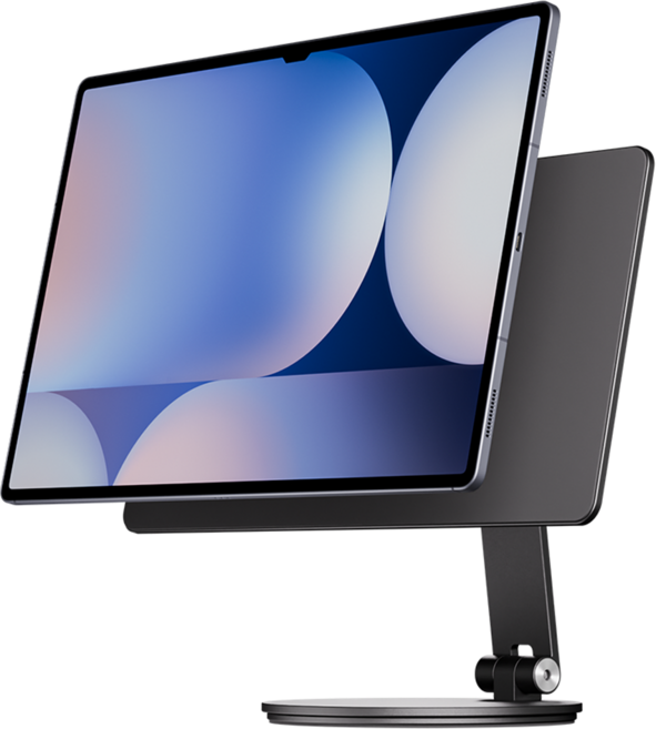 니케 Gsnap 올인원 갤럭시탭 마그네틱 거치대, 1개, 실버, 14.6 (S8U/S9U/S10U)