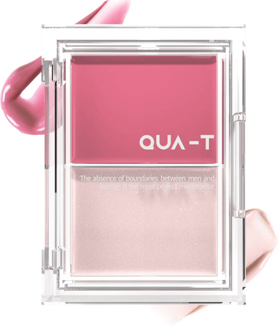 콰티 글로우 멜팅 팔레트 6.4g, 2호 래이 투 하트, 1개