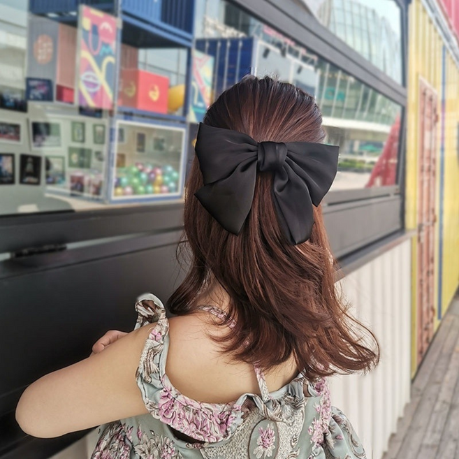 멜팅마켓 (2컬러 1set) 리본 헤어 집게핀