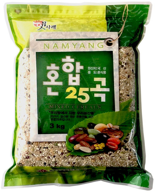 [국산혼합잡곡] 혼합25곡 3kg 프리미엄 우리농산물 영양곡, 1개