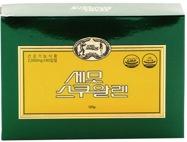 세모몰 세모 스쿠알렌 2g 60캡슐 1곽 + 사은품 증정, 2000mg, 60개