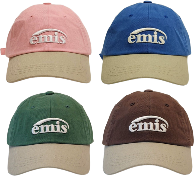 [국내정품] EMIS 모자 이미스 뉴로고 믹스 볼캡 연예인 야구모자 + 모자 집게