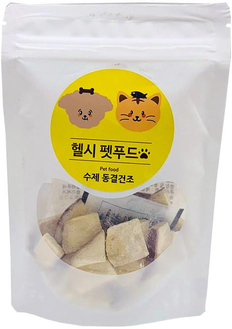 헬시펫푸드 강아지 동결건조 간식, 1개, 20g, 고구마