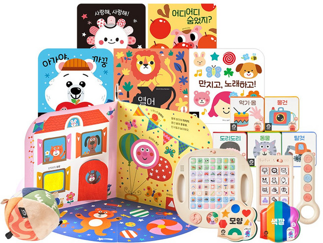 [어린이날 특가] 두두 앙팡 (100일 아기 첫 놀이 전집 사운드토이+조작북 포함 총 17종), 1개