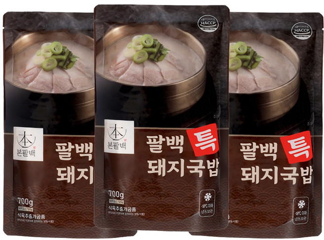 본팔백 대구 돼지국밥 700g 3입, 3개