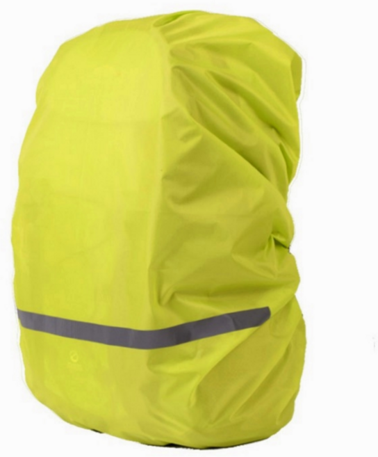 TOPNSHINY 등산가방 배낭 방수 방진 반사띠 레인커버, M, 형광 옐로우, 1개