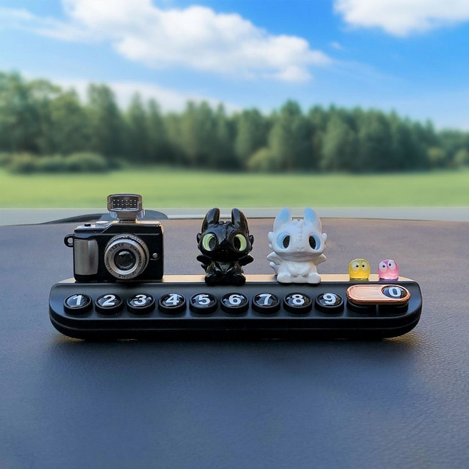 넘버링카 자동차 전화번호판 주차번호판 투슬리스 주차알림판 주차안내판 스티치, 1개, 02 카메라