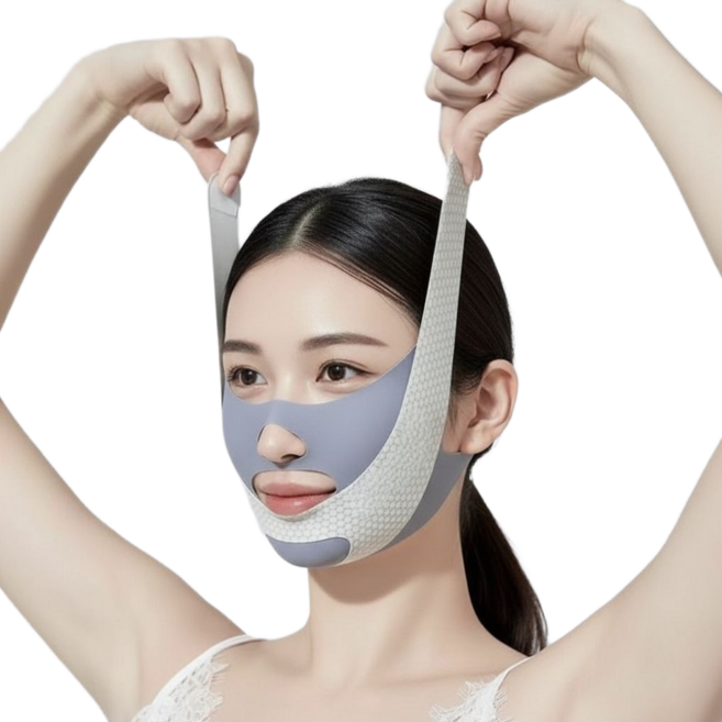 데이픽 부드럽게 당겨주는 브이라인 리프팅 밴드, 1개, 그레이