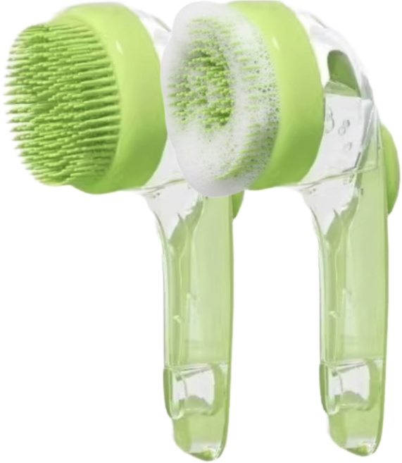 라라문 반려동물 마사지효과 목욕브러쉬, 1개, 초록