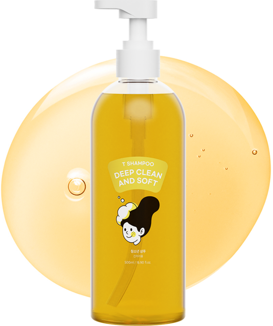 와프랩 청소년용 티 샴푸 딥 클린 앤 소프트 긴머리용 와일드 화이트 플라워향, 500ml, 2개