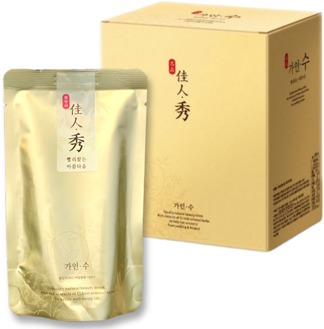 빨리찾는 아름다움 가인수 (눈 코 안면 가슴 지방이식 지방흡입 리프팅 등) 성형 수술 붓기 한의원 개발. 강남약국 7년 납품., 12개, 110ml