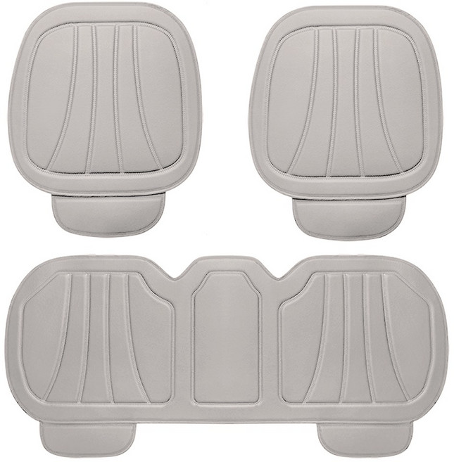 벤비아 루노 자동차 방석커버 차량용 가죽방석 앞좌석 뒷좌석 분리형 의자커버 사계절 방석 차량 인테리어 00806, 웜그레이 풀세트, 1개