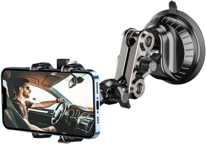 제이비오토 다관절 로봇팔 차량용 핸드폰거치대, BS01, 1개