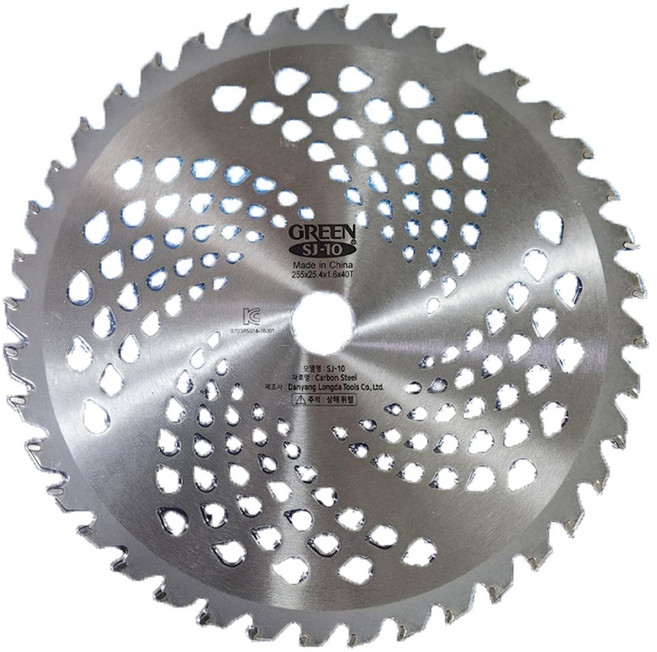 예초기 원형날 10인치 255x40p, 1개