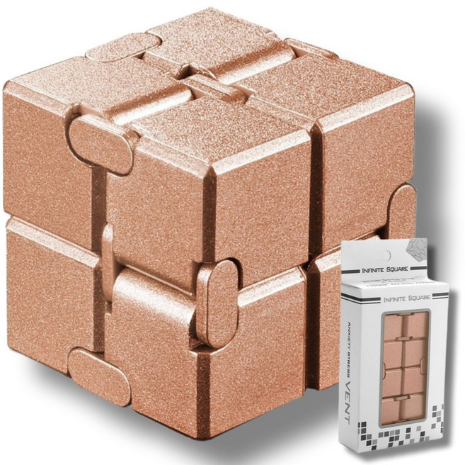 에쎄치 피젯토이 피젯스피너 큐브, 1개, 골드