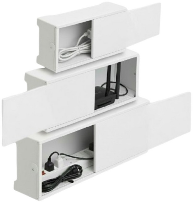 콘센트가리개 벽콘센트가리개 콘센트커버 셋탑박스숨기기 셋톱박스 티비 TV 무타공 덮개 커버, C. 62cm형[62cm×18cm×10cm], 1개