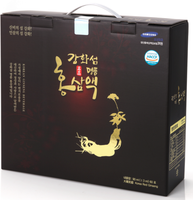 인삼사랑 강화섬 명품 홍삼즙, 90ml x 150포, 90ml, 150개