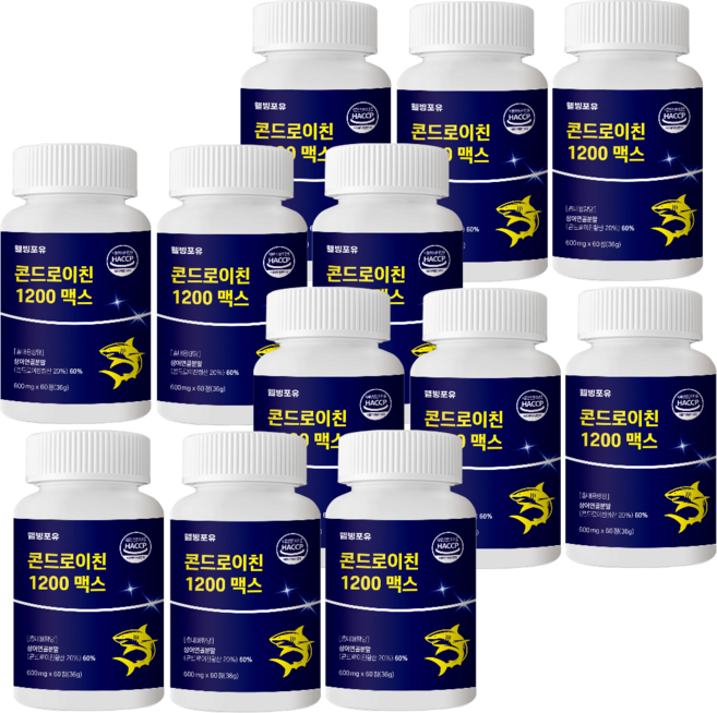 철상어콘드로이친1200mg 맥스콘드로이틴1200, 12개, 60정