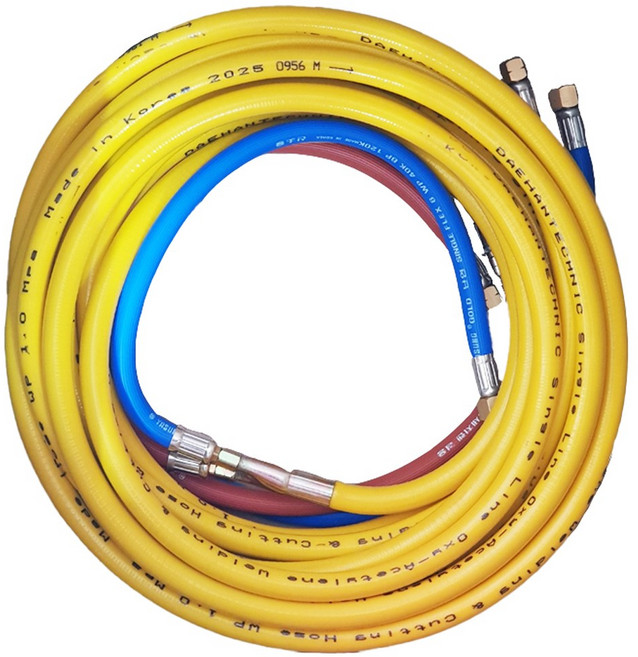 국산 외줄산소호스 대한테크닉 16mm 16파이, 1개, 15M