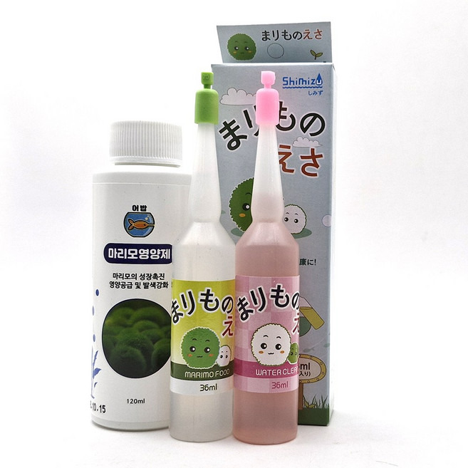 시미즈 어밥 마리모밥 마리모 먹이 물갈이 120ml 세트, 1개