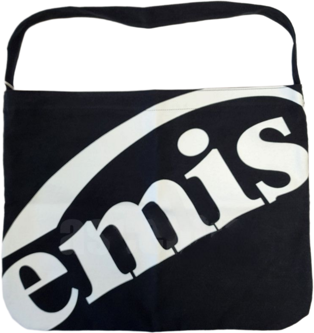 국내정품 EMIS 뉴로고 코튼 에코백 이미스 크롭 로고 코튼에코백 가방