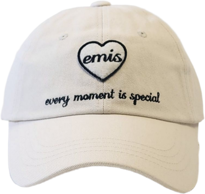 [국내정품] 이미스 하트 모자 와펜 볼캡 연예인 여자 남자 커플 + 모자 집게