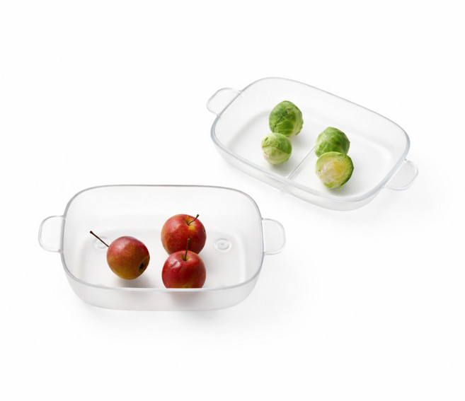 바망바망 보울&접시 유아 식기, 1개, 투명