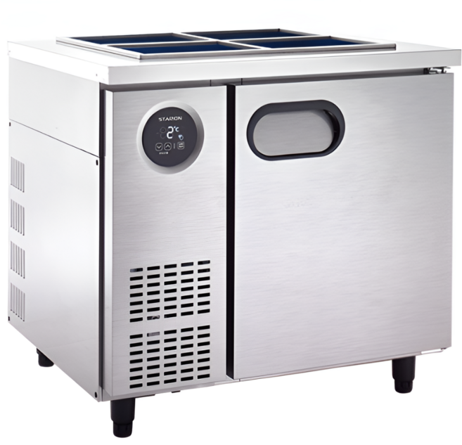 스타리온 반찬냉장고 업소용 900 보급형 냉장고 밧드 냉장고 LG A/S 무상 3년 디지털 영업용 냉장고, 보급형(메탈)