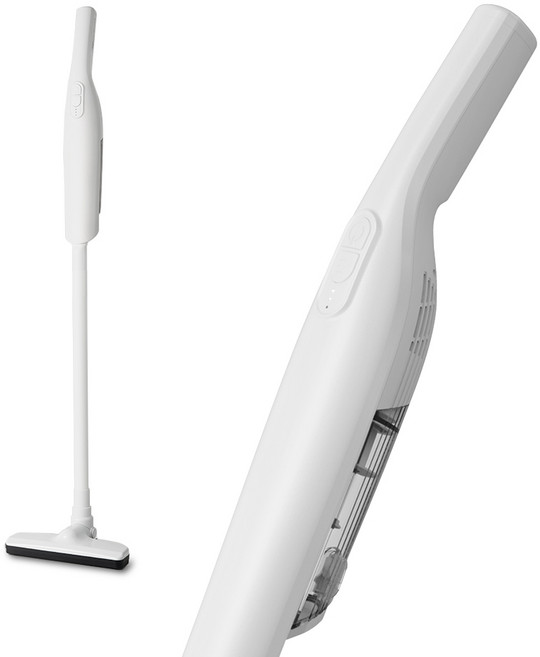 무선 미니 청소기 핸디형 가벼운 소형 원룸 머리카락 청소기 충전거치대+브러시툴 증정, 화이트