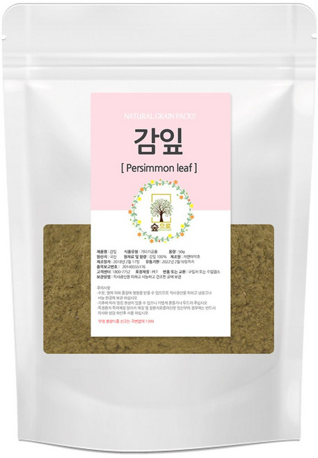 천연팩 감잎가루 80g 숲으로허브 곡물팩 감잎팩, 1개, 1개입