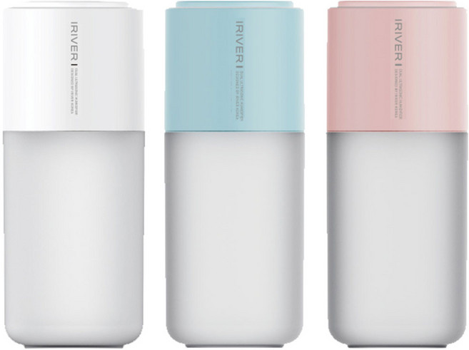 아이리버 가습기 듀얼 저소음 차량용 미니 사무실 소형 무드등 아이방 IDH-550, 키티핑크