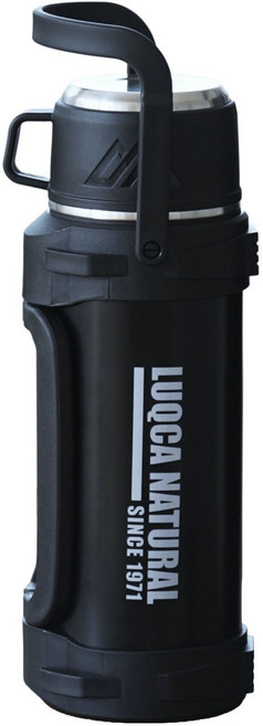 루카 마운틴프로 대용량 보온병 보냉병, 1개, 2L, 매트 블랙